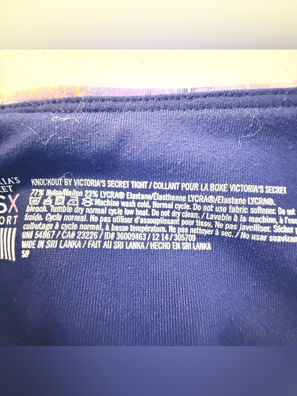 Victoria's Secret VSX Y2K Tie Dye Knockout Compression Leggings Size Small - Picture 9 of 11